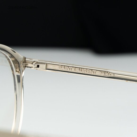 Saint Laurent Women Eyeglasses Trans Beige Demo Pilot SL667OPT 003 BRAND NEW - Picture 8 of 10
